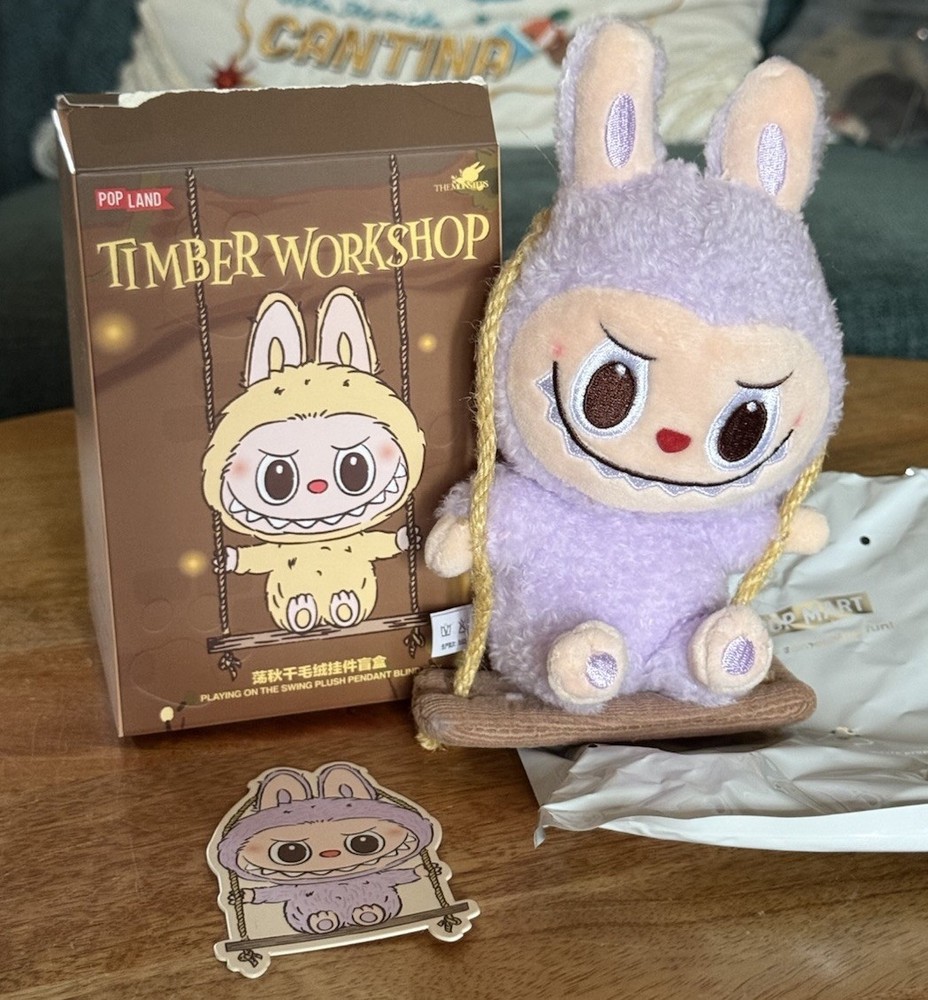 Pop Mart The Monsters Timber Workshop Labubu Purple