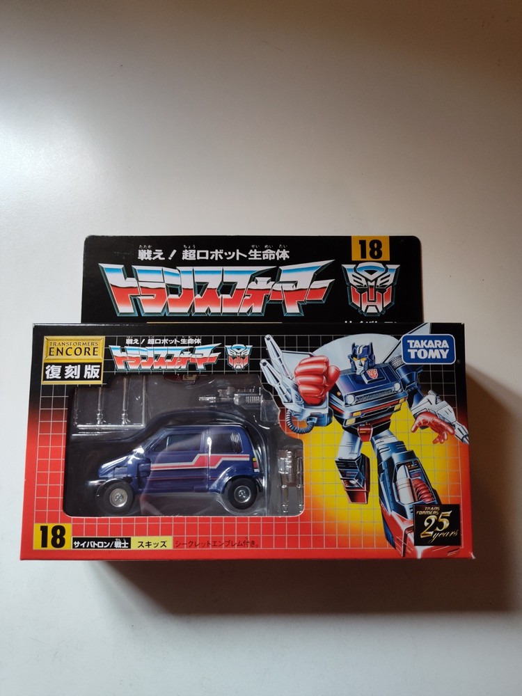 TRANSFORMERS G1 ENCORE SKIDS 18 TOMY TAKARA SEALED IN BOX
