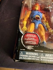 Bandai ThunderCats Classic LION-O figure signed by 80s voice actor LARRY KENNEY