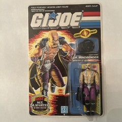 GI Joe ARAH Action Figure – DR. MINDBENDER 1986 – Carded Unpunched Original MOC