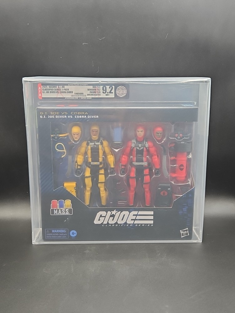 G.I. Joe Classified Series #169 Joe Diver Vs. Cobra Diver AFA U9.2 Uncirculated