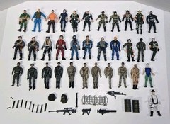 33 Vintage Lanard The Corps, Chap Mei. GI Joe Action Figures w/Parts (Read)