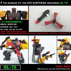 Shockwave Lab SL-75 Upgrade Kit For WFC Earthrise Iron Works 3D DIY