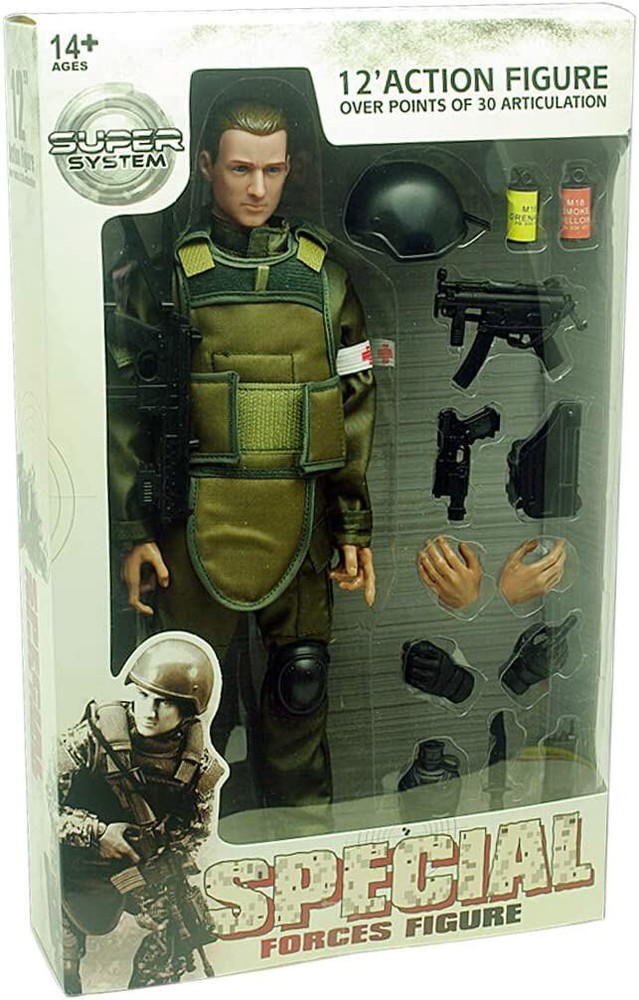 1/6 12″ American Soldier Special Forces Action Figure Model ACU Military Army US