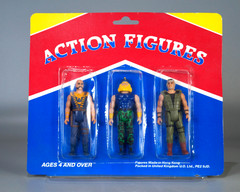 Rare vintage 1986 Tonka STEEL MONSTERS Action Figure 3 PACK Sealed UK MOC Viking