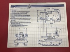 GI Joe 1989 Slaughters Marauders Equalizer Tank Complete W/ Blueprint Manual