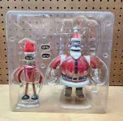 Toynami Futurama 2008 Convention Exclusive Santa Bender & Robot Santa