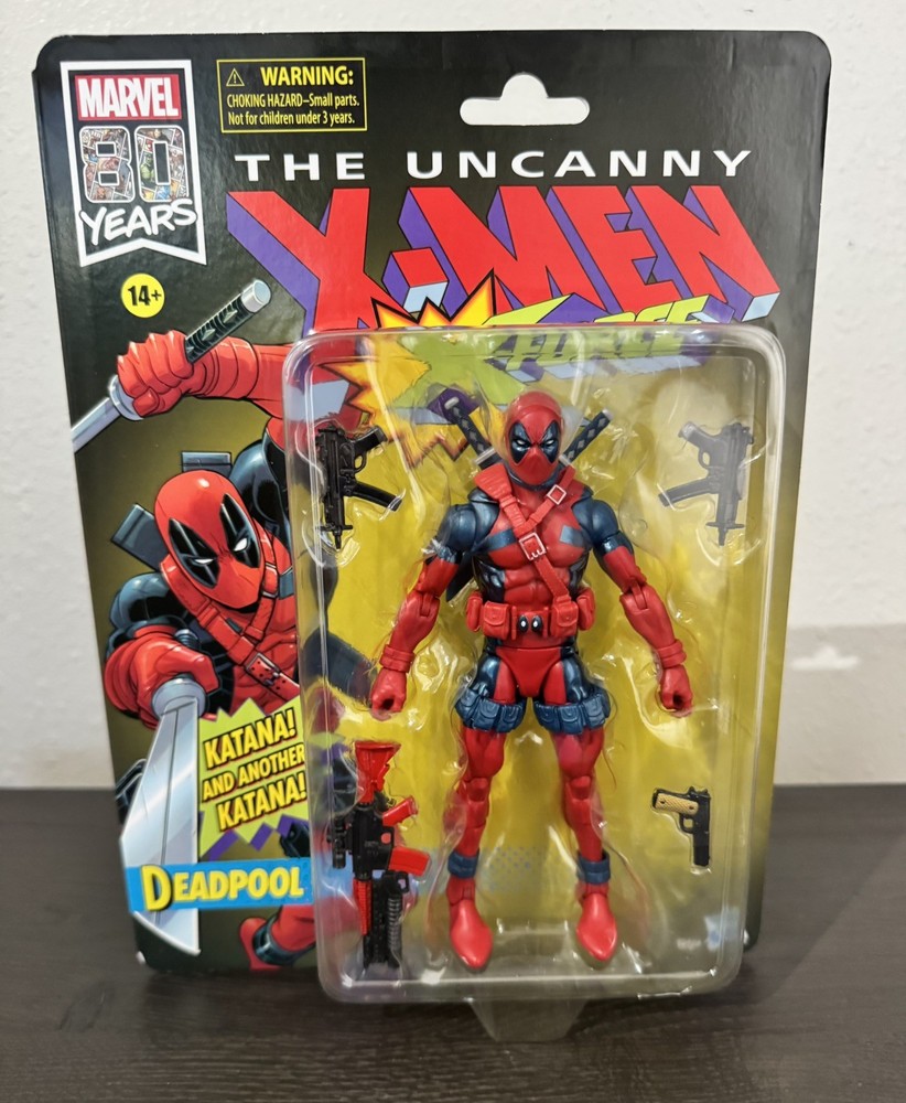 Marvel Legends Retro The Uncanny X-Force X-Men Deadpool 80th Anniversary