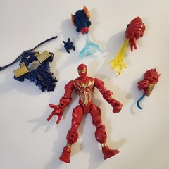 Marvel Super Hero Mashers IRON SPIDER Action Figure 2013 Red Gold Spider-Man 6″