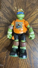 TMNT Ninja Turtles Action Figures Set – WWE Mash-Up + Classic (4 pcs, Playmates)