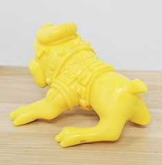 TMNT Raph the Green Teen Beret Biting Bulldog Figure Vintage Loose Yellow VGC