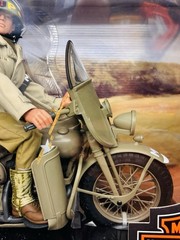 GI Joe US Army Motor MP Harley Davidson No. 2 Motorcycle 12″ 81643 New Sealed