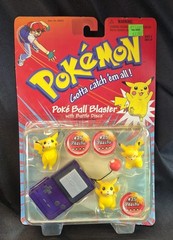NEW Pikachu Pokemon Poke Ball Blaster w/ Battle Discs 1999 Read Description