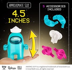 Among Us Cyan and Pink Crewmate Set PMI International