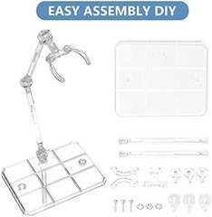 12Pc HG144 Adjustable Action Figure Display Holder Base Doll Model Support Stand