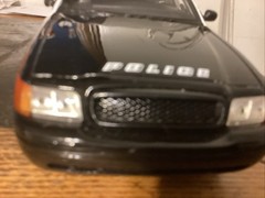 1/18 Melrose K-9 Black And White Police Car By MOTOR MAX •Discontinued• RARE