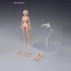 USA 86TOYS 1/12 Female Action Figure Body 6in Suntan Skin Body Big Breast Model