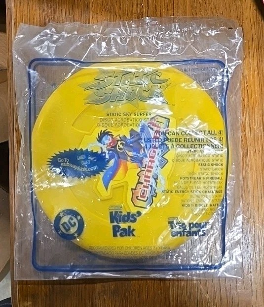 Subway Action Figure DC Comics Static Shock Static Sky Surfer disc New Sealed