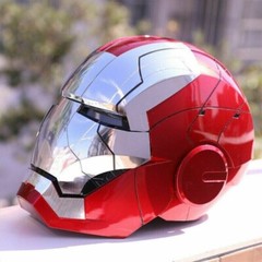 US STOCK AUTOKING Iron Man MK5 Helmet 1:1 Voice-controlled Wearable Cosplay Prop