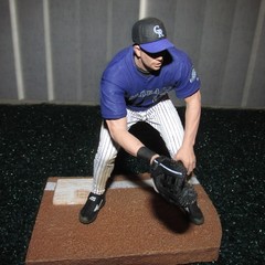 McFarlane 2004 Todd Helton Colorado Rookies series 9 rookie piece (open/loose)