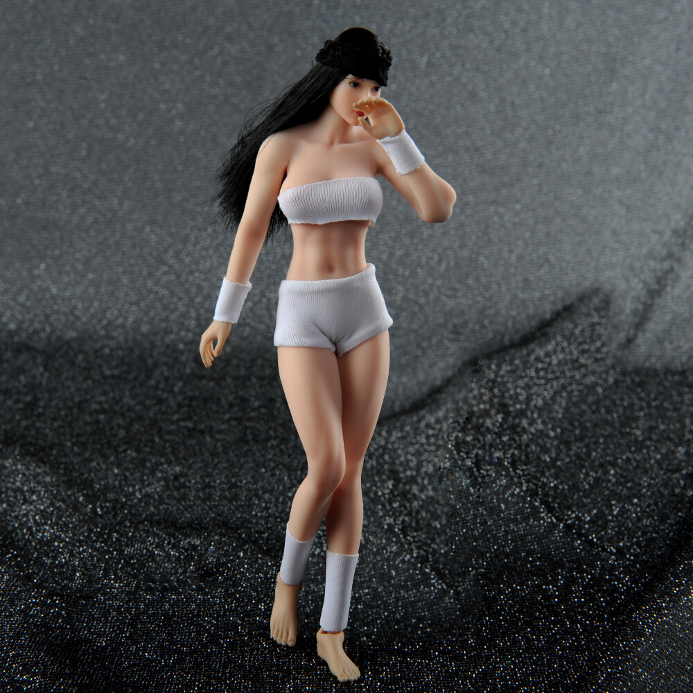 TBLeague PHMB2018-T01A 1/12 Female Body Pale Flexible Seamless 6″ Figure Doll
