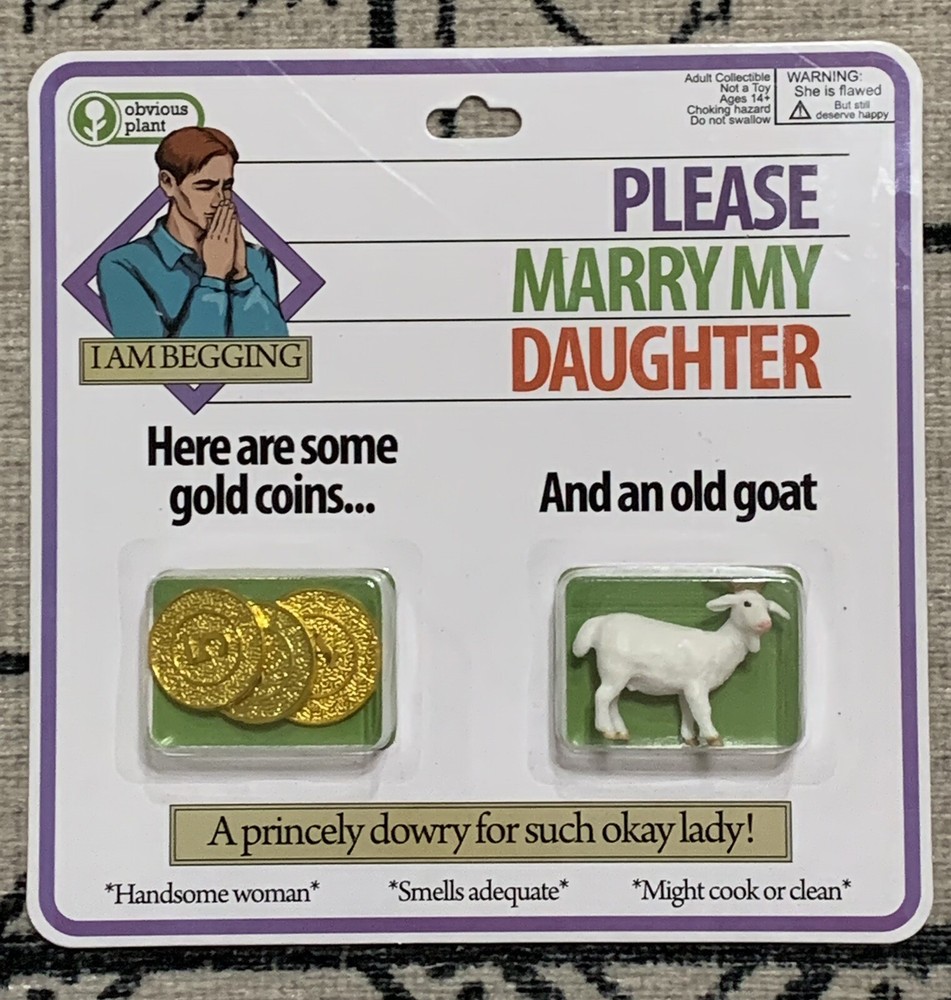 NIB Obvious Plant Please Marry My Daughter Figure Internet Meme Art Toy /1000