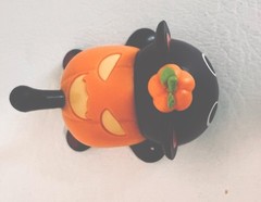 Aphmau Meemeows Mini Litter 2 Black Pumpkin Halloween Cat Figure Bonkers Toy 2”