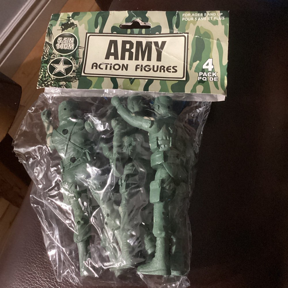 Army action figures 5 1/2 inches long four pack