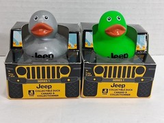 (2)Jeep Branded 2″ Ducks in Paper Jeep 4×4 Box Series 1 New You Pick The Color
