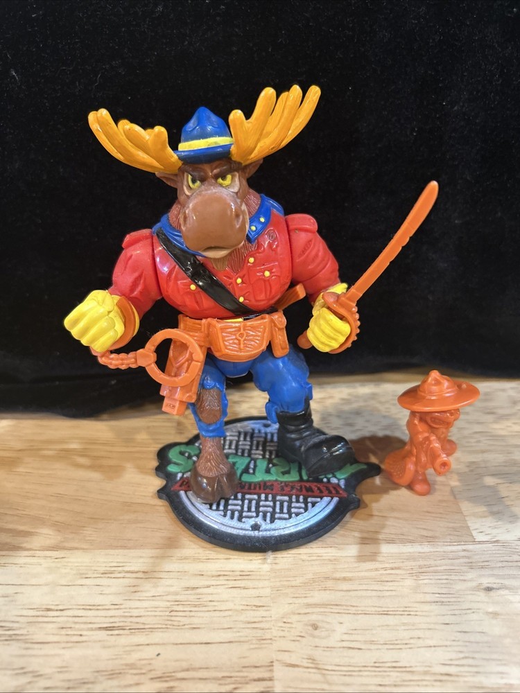 Monty Moose 100% Complete Teenage Mutant Ninja Turtle TMNT 1992 Playmates Figure