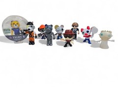 Mega Minitoon Roblox PIGGY 9 Figure LOT Tigry, Robby, Clowny, Frostiggy, Raze