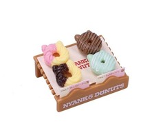 Nyanko Donut Mini Food Toy Figure Japanese Mystery Ball 1 Random Gashapon