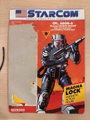 Vintage Starcom Cpl Agon-6 Figure Complete W/ Accessories & Cardback Coleco