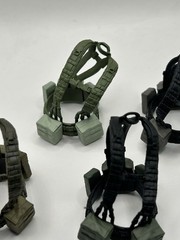 Valaverse Action Force Chest Webbing/Vest Lot Of 4 – Fodder 1/12 Scale