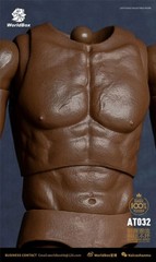 WorldBox AT032 1/6 Male Flexibel Body Model Black Skin for 12″ Figure Action Toy