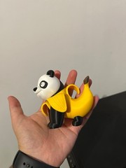 Pandaccini Bananini – Articulated Italian Brainrot Figurine Toy Kids & Adults