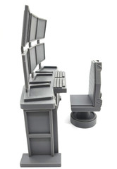1:12 or 1:18 Scale Sci-Fi Command Center Diorama Set Hacker Tech Lab Environment