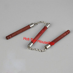 1/6 Chinese Kung Fu Shaolin Staff Nunchaku Three-section Cudgel 12” Figure Body