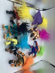 Lot of 7 Battle Trolls Loos Hasbro Assorted Characters EUC CLEAN Vintage 1992
