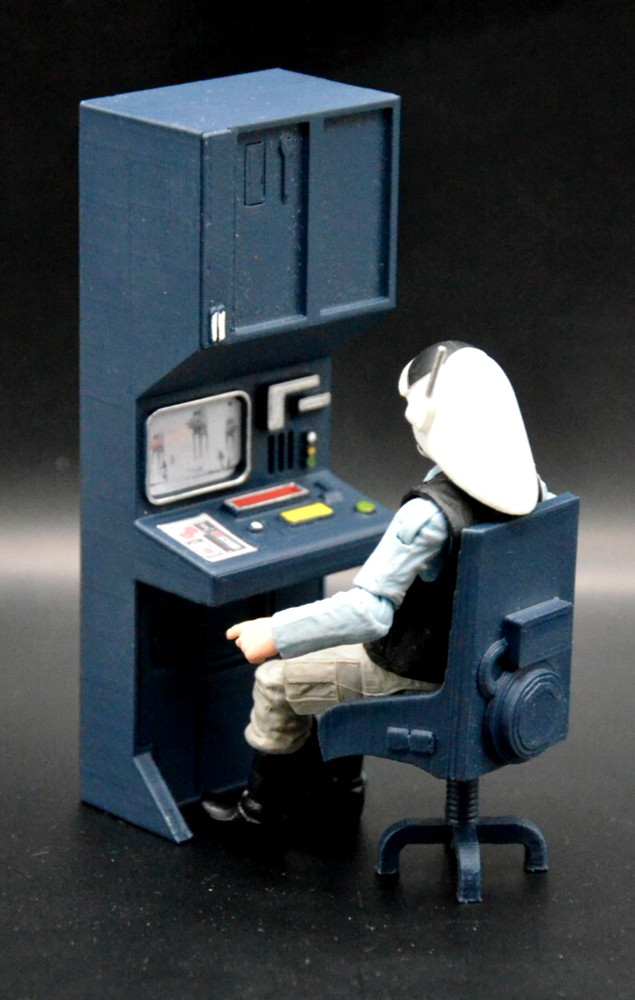 STAR WARS HOTH ECHO BASE COMPUTER AND CHAIR LOT for 3.75 IN figure DIORAMA