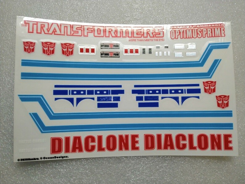 Hasbro Ocean Detail Decals for Earthrise OP,in stock