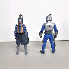 Star Wars Female Mandalorian Warrior Figure Set Clone Wars Death Watch Lot