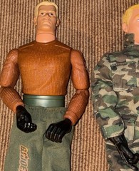 G.I. Joe Vintage 12” Hasbro Action Figure Camo Uniform Soldier Action Man x 3