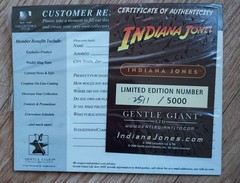 Gentile Giant Mini Bust Indiana Jones Raiders of the Lost Ark Limited 2511/5000