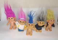 VTG 90′ Ugly Troll’s Russ & TNT Figures Lot of 5