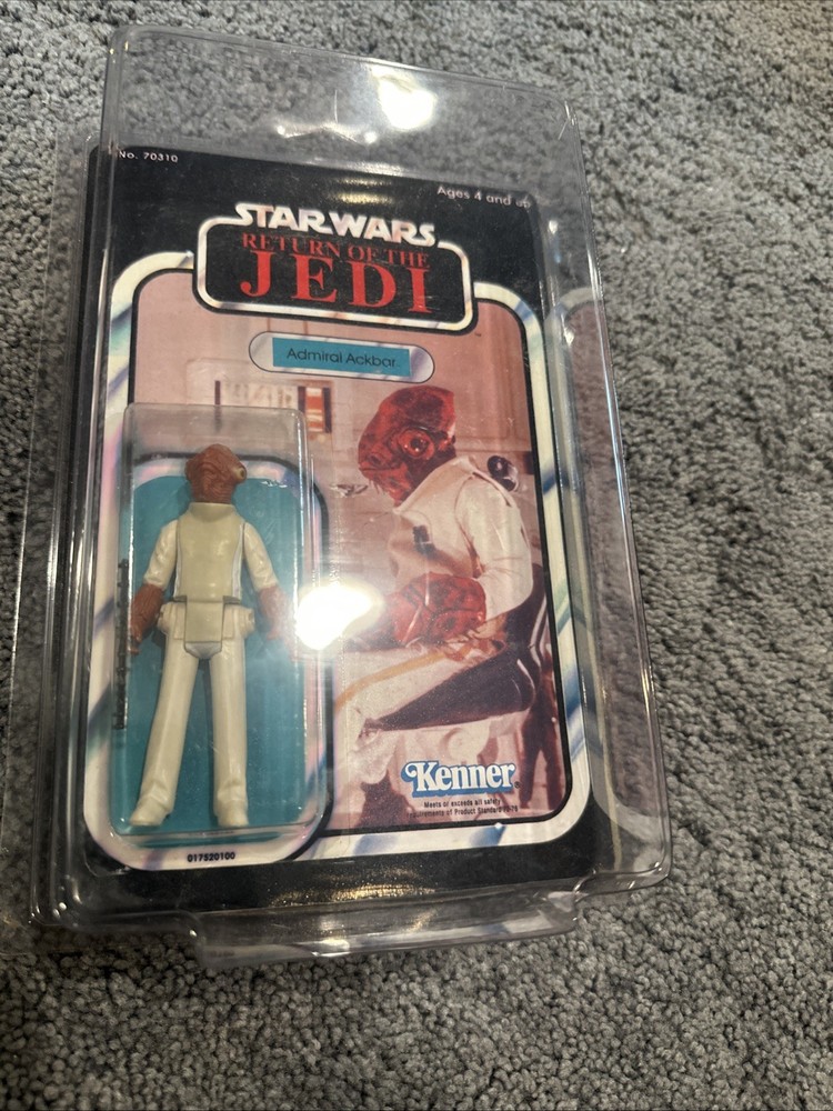 1983 Kenner Star Wars Return Of Jedi Admiral Ackbar 92 Custom Back Card Vintage