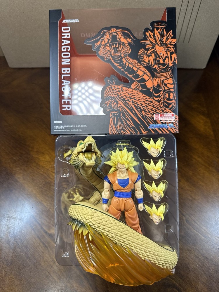 SH Figuarts Dragon Ball Z Demoniacal Fit Goku SSJ3 Dragon Blaster W/ Bonus *NEW*