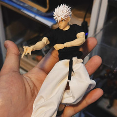 1/12 Custom Hands + shoes + head sculpt For 6” Jujutsu Kaisen Satoru Gojo set
