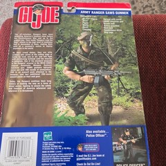 GI JOE, 2001 Army Ranger SAWS Gunner, NIB, AA, WITH HASBRO STANDARD QA CARD