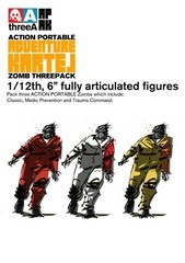 ThreeA 3A 2011 Action Portable Adventure Kartel Zomb Three Pack 1/12 SDCC 2026